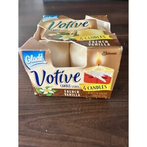 4 Pack Glade Votive Y2K 1998 Candles Scent Is French Vanilla New In Box